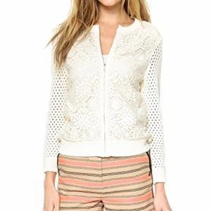 Tory Burch Trixie Zip-Up Cardigan